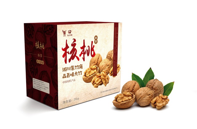 大竹農(nóng)產(chǎn)品核桃視覺包裝設(shè)計_達(dá)州市精品禮盒包裝設(shè)計_四川農(nóng)產(chǎn)品堅果類包裝設(shè)計